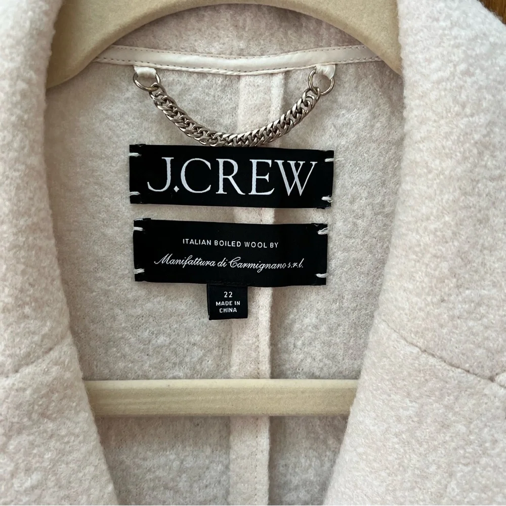 J.Crew New Daphne Double-Breasted Cream White Coat 22W - Picture 4 of 8